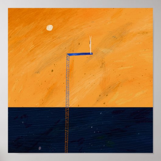 springen poster (Voorkant)