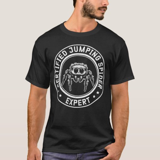 Springen Spider Expert Springen Spinnen T-shirt (Voorkant)
