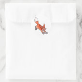 springen vos Stickers (Tas)