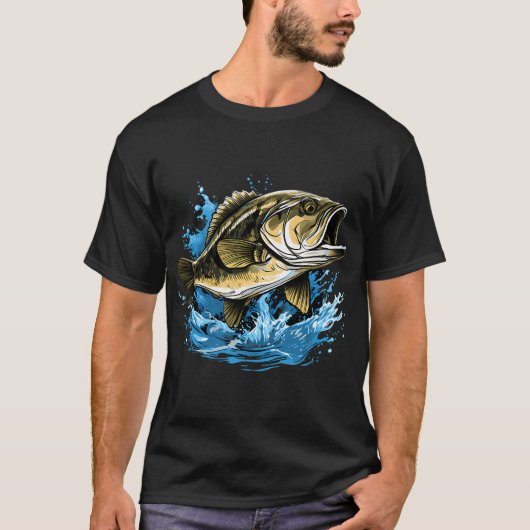 Springende Baars T-shirt (Voorkant)