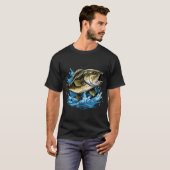 Springende Baars T-shirt (Voorkant volledig)