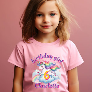 Springende fantasie eenhoorn magische meisjes verj t-shirt