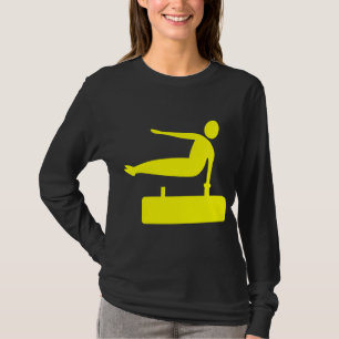 Springende figuur - Geel T-shirt