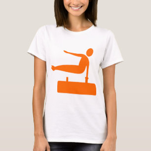 Springende figuur - Oranje T-shirt