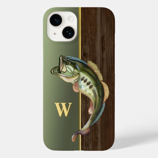 Springende grote mondbaars Case-Mate iPhone case (Achterkant)