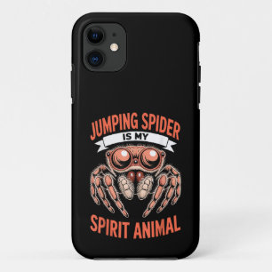 Springende Spider Kunst voor Mannen Vrouwen Kinder iPhone 11 Hoesje