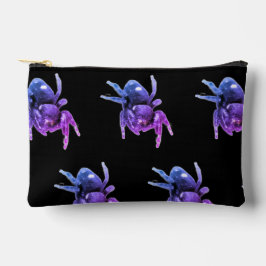 Springende spin paarse en zwarte totebag etui