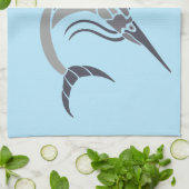 Springende zwaardvis Thunder_Cove Theedoek (Gevouwen)