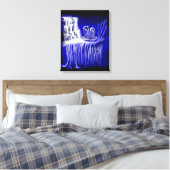 Springenden Delfine Canvas Afdruk (Insitu (Slaapkamer))