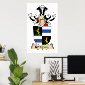 Springer Family Crest Poster (Thuiskantoor)