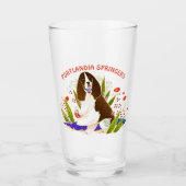 SPRINGER SPANIEL 16 ounce GEPERSONALISEERD glas (Voorkant)