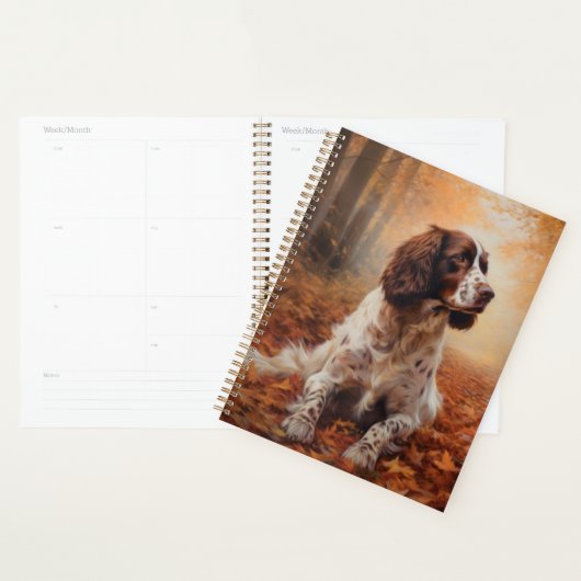 Springer Spaniel à l'automne Feuilles automne Insp (Devant avec enveloppe)