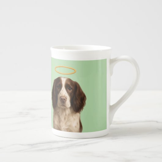 Springer Spaniel Angel / Devil bone china mug (Droite)
