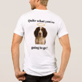 Springer Spaniel Angel / Devil men's t shirt (Achterkant)