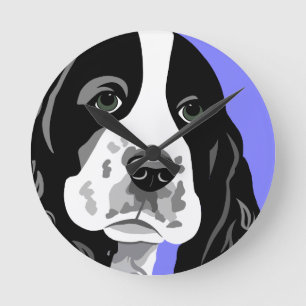 Springer Spaniel Art Clocks Ronde Klok