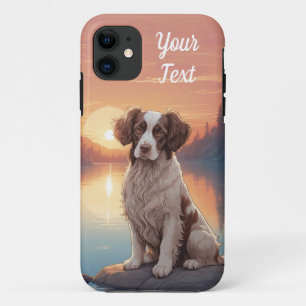 Springer Spaniel bij het meer iPhone 11 Hoesje