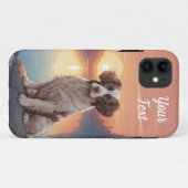 Springer Spaniel bij het meer Case-Mate iPhone Case (Achterkant (horizontaal))
