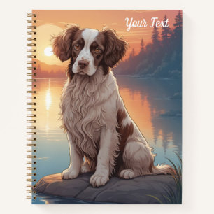 Springer Spaniel bij het meer Notitieboek