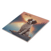 Springer Spaniel bij Lake Tegeltje (Zijkant)