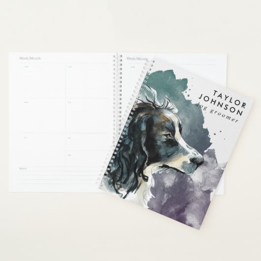 Springer Spaniel Business Dog Groomer Appointment Planner (Display)