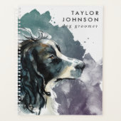 Springer Spaniel Business Dog Groomer Appointment Planner (Voorkant)