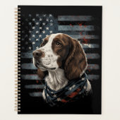 Springer Spaniel Chien Drapeau Américain (Devant)