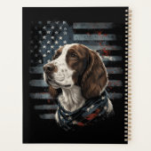 Springer Spaniel Chien Drapeau Américain (Dos)
