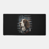 Springer Spaniel Chien Drapeau Américain (Recto)
