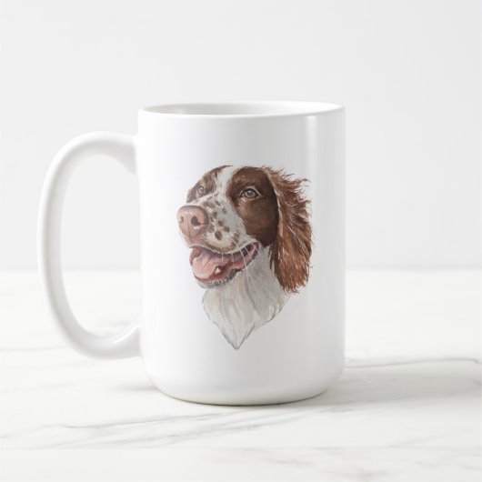 Springer Spaniel Chien Mug | 15 oz (Gauche)