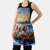 Springer Spaniel Christmas Boat Holiday Schort (Insitu)