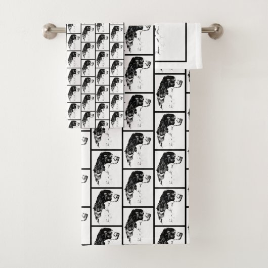 Springer Spaniel  Dog Art Bad Handdoek (Insitu)