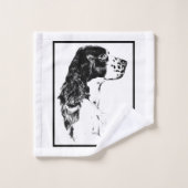 Springer Spaniel  Dog Art Bad Handdoek (Wasdoekje)