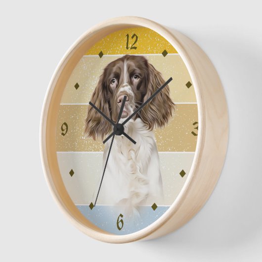 Springer Spaniel Dog Retro Sunset (Hoek)