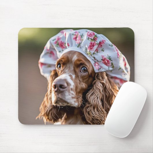 Springer Spaniel Dragen van een douche Pet Muismat (Met muis)