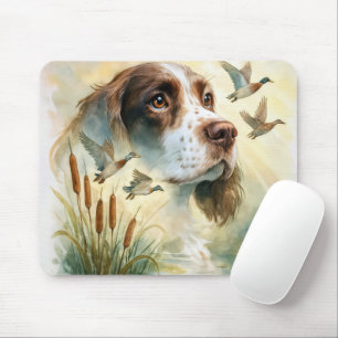 Springer Spaniel en Wilde Eend Dubbele Belichting Muismat