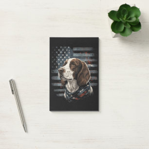 Springer Spaniel Hond Amerikaanse Vlag Post-it® Notes