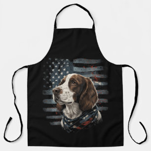 Springer Spaniel Hond Amerikaanse Vlag Schort