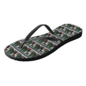 Springer Spaniël Hond in Sneeuw Kerstmis Teenslippers (Schuin)