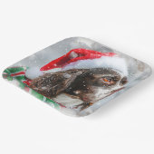 Springer Spaniel Hond Kerstfeest Papieren Bordje