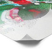 Springer Spaniel Hond Kerstfeest Poster (Hoek)