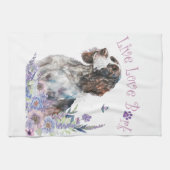 Springer Spaniel Hond Mom Floral Theedoek (Horizontaal)