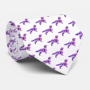 Springer Spaniel Hond Silhouet Wit Stropdas