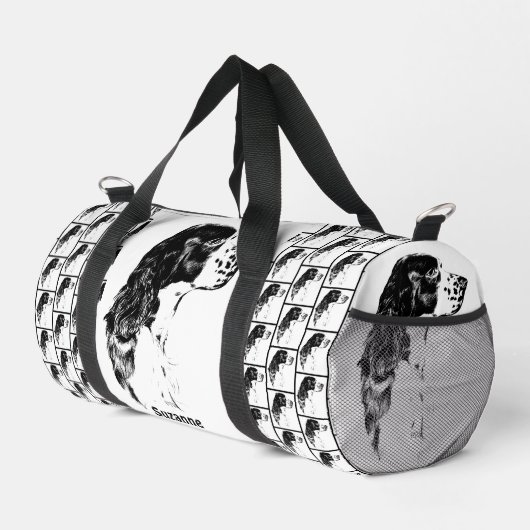 Springer Spaniel  Hondenkunst gepersonaliseerd Plunjezak (Rechterhoek)