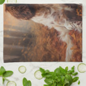 Springer Spaniël in Herfstbladeren Herfst Inspire Theedoek (Gevouwen)