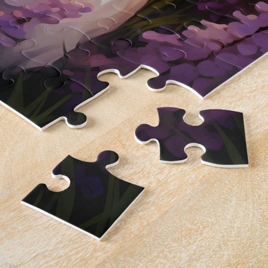 Springer Spaniël in Lavendelveld Legpuzzel (Zijkant)