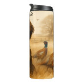 Springer Spaniel Jachthond met fazanten Thermosbeker (Geroteerd rechts)