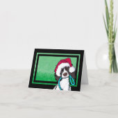 Springer Spaniel Kerstmis Feestdagen Kaart (Voorkant)