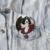 Springer Spaniel kerstspelden Ronde Button 7,6 Cm (In situ)