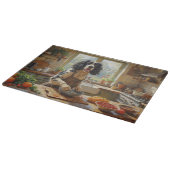 Springer Spaniel Kookt in Keuken Snijplank (Hoek)