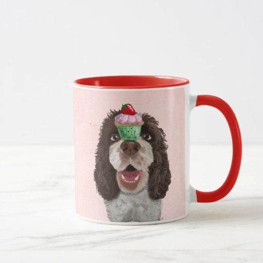 Springer Spaniel met Cupcake 2 Mok (Rechts)